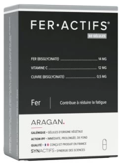 Aragan Synactifs FerActifs 60 Capsules