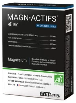 Aragan Synactifs MagnActifs Organic 45 Capsules
