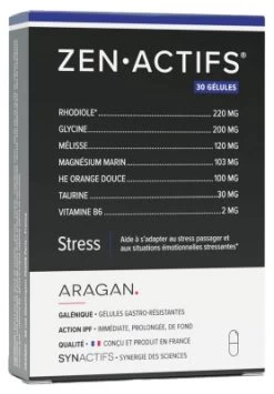 Aragan Synactifs ZenActifs 30 Capsules