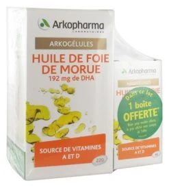 Arkopharma Arkocaps Cod Liver Oil 220 Capsules + 60 Capsules Free