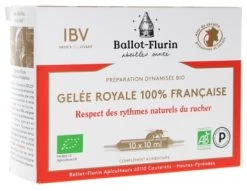 Ballot-Flurin Organic Boosted Preparation 100% French Royal Jelly 10 Phials