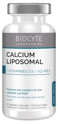Biocyte Longevity Calcium Vitamins D3 + K2 60 Capsules