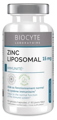 Biocyte Longevity Zn Zinc Liposomal 60 Capsules
