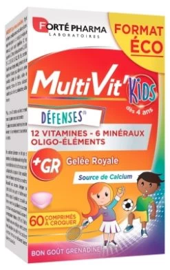 Forté Pharma MultiVit' Kids Defences 60 Chewable Tablets