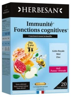 Herbesan Royal Jelly Honey Zinc From 4 Years Old 20 Phials