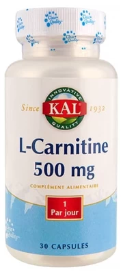 Kal L-Carnitine 500mg 30 Capsules
