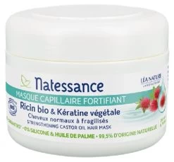 Natessance Strengthening Castor Oil & Vegetable Keratin Hair Mask 200ml