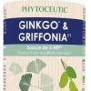 Phytoceutic Ginkgo & Griffonia 60 Capsules -Pro Health Shop phytoceutic ginkgo griffonia p68726