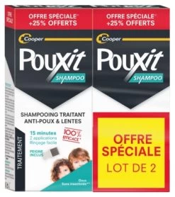 Pouxit Treatment Shampoo Anti-Lice & Nits 2 X 250ml