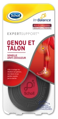 Scholl ExpertSupport Knee And Heel Pain Relief Soles 1 Pair