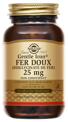 Solgar Soft Iron 25mg 90 Vegetable Capsules