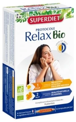 Superdiet Relax Protocol Day & Night 20 Organic Phials