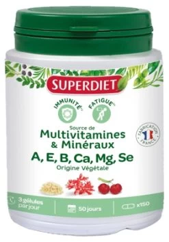 Superdiet Multivitamins Minerals 150 Capsules